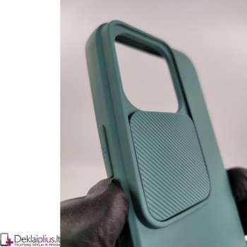 Švelnus guminis dėklas su kameros apsauga - žalias (Apple Iphone 14 Pro) Švelnus guminis dėklas su kameros apsauga - žalias (Apple Iphone 14 Pro)